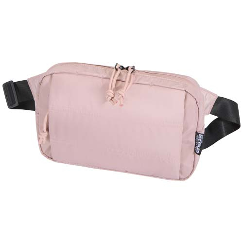 Sac banane matelassé personnalisé 1,5 L Puffer Rose poudré
